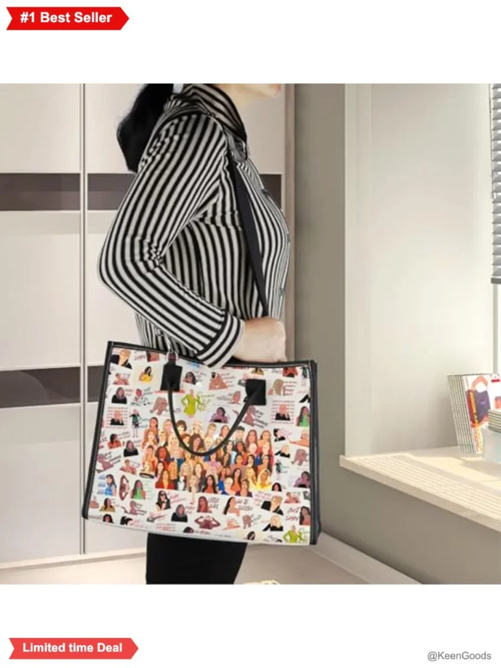 Canvas Tote Bag Funny Housewives TV Show Fans Gift Shoulder Bag Reusable